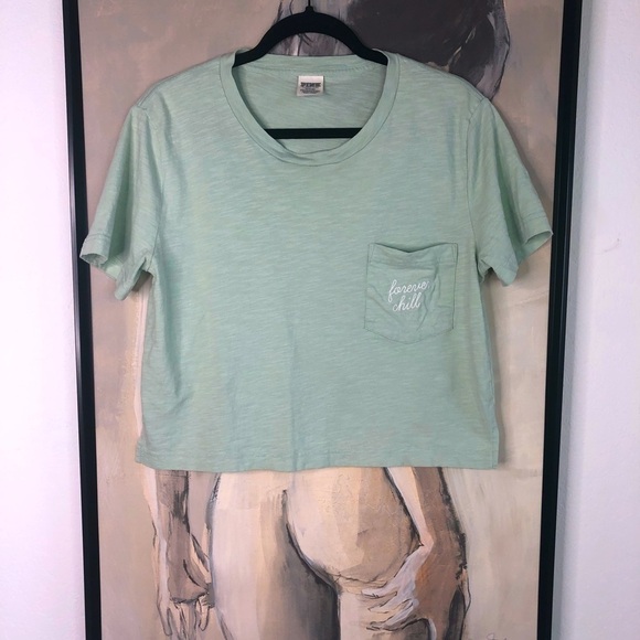 VICTORIA’S Secret Cropped Boxy Forever Chill Mint Sleep Shirt - Picture 1 of 8